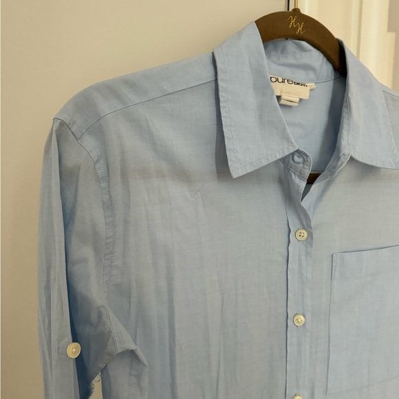 Pure DKNY Light Blue Midi Dress with long sleeve. SizeXP - Picture 5 of 13